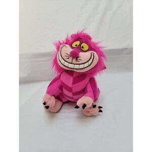NWT Cheshire Cat Plush - Disney Store Bendable Alice In Wonderland - 7" X 6"